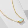 925 Sterling Silver Birthstone Pendant Necklace - Simple, Fashionable Clavicle Necklace for Women