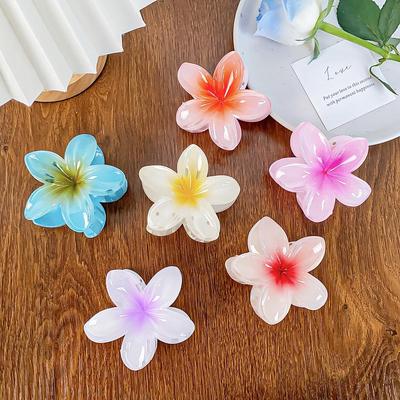 Retro Frangipani Blume Haarspange - Damen Cross-Border Haarklammer Accessoire