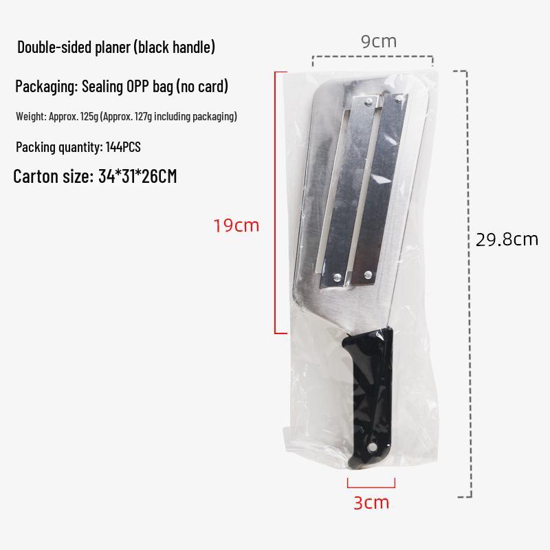 Red Handle 2-Piece Vegetable Knife & Cabbage Slicer Peeler Set