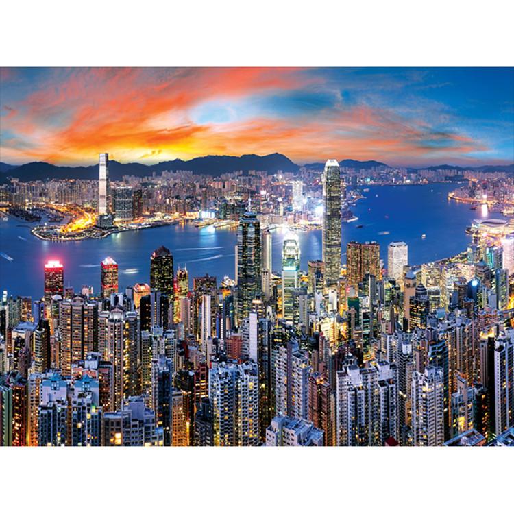 2000-teiliges Puzzle – Hongkongs bezaubernde Skyline und Sonnenuntergang, beliebtes koreanisches Puzzle
