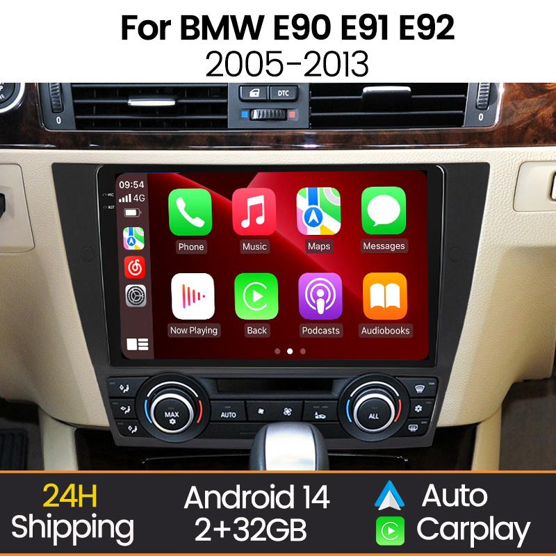 MEKEDE Android Auto Car Radio Screen For BMW E90 E91 E92 E93 2005-2013 Wireless Carplay WIFI Car Multimedia Stereo Video Player