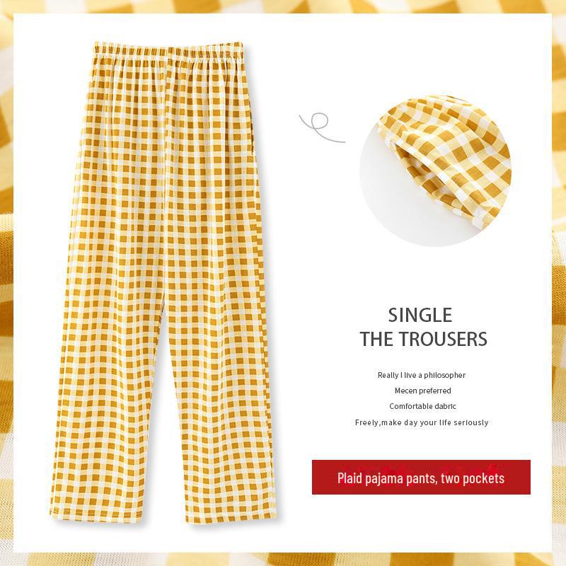 

Жіночі вільні в’язані бавовняні піжамні штани – великий розмір, можна носити на природі навесні та восени, легкі та зручні, підходять до 200 фунтів. Y1622, M