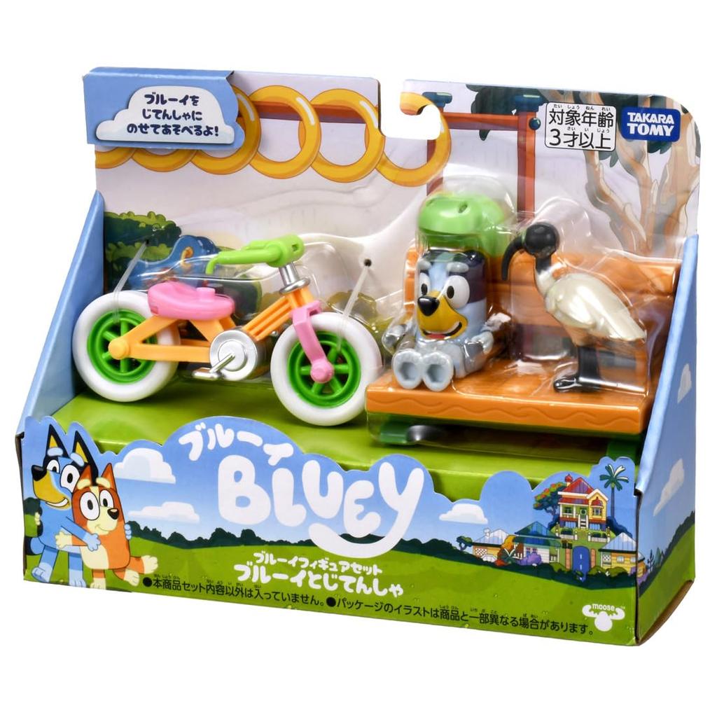 Takara Tomy Bluey Figure Set Bluey Bicycle