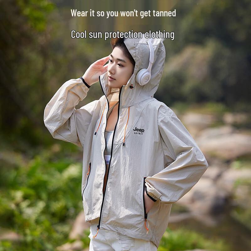 JEEP SPIRIT Unisex UPF50+ Ice Silk Sun Protection Jacket