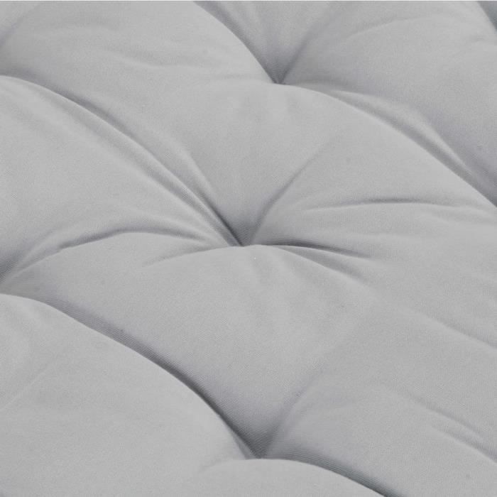 VidaXL Pallet Floor Cushion Cotton 120x40x7 Cm Grey