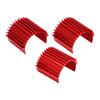 3pcs Aluminum 370 Brushless Brushed Motor Heat Sink Heatsink Cooling Fins for WPL C14 RC Car