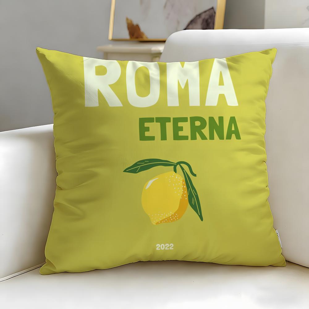 classic theme Travel Vacation Series Cushion Cover Soft  EasyWash Pillow Case  Versatile for Couch Bed Travel and Office