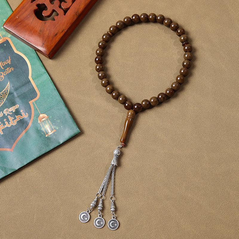 Brățară Tasbih Arabesc cu 33 de Mărgele Făcută Manual - Mărgele de Rugăciune din Orientul Mijlociu