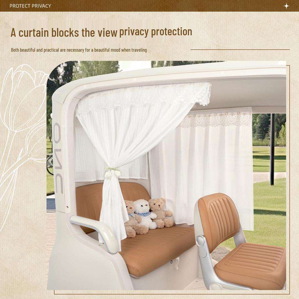 Aimeida Golden Crown PL8 Electric Tricycle Sunshade Curtains: Decorative Sun Protection & Mod Accessories