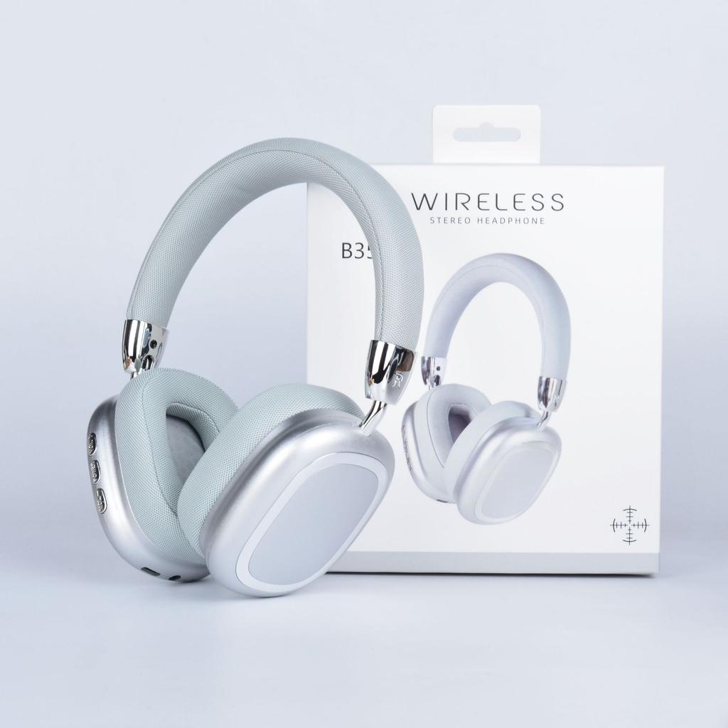 Stereo Sound Headsets Foldable Deep Bass Wireless Bluetooth Headphones with HD Mic Noise Reduction Gamer Earphones for Iphone PC