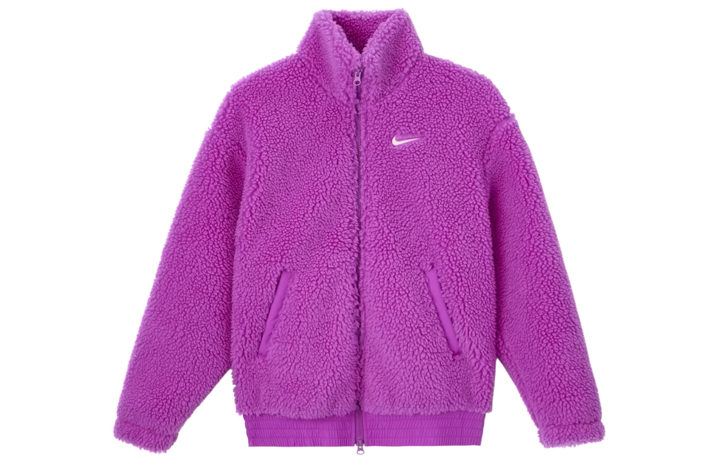 Nike Velvet Jackets Women s Pink Stand Collar Moderate DR5629-551 S