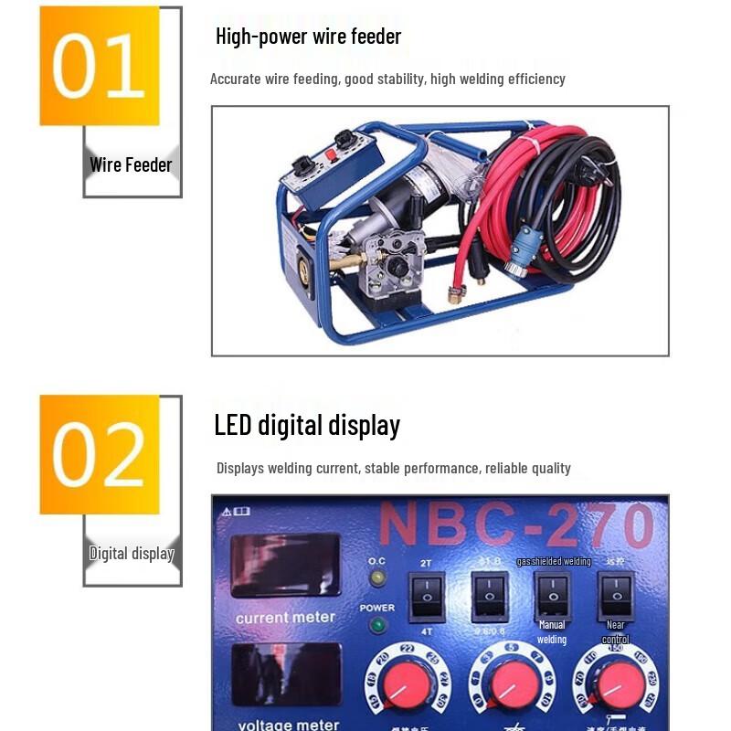 Dongcheng Dual-Purpose Split CO2 Gas Shielded Welder CN plug (adapter included)