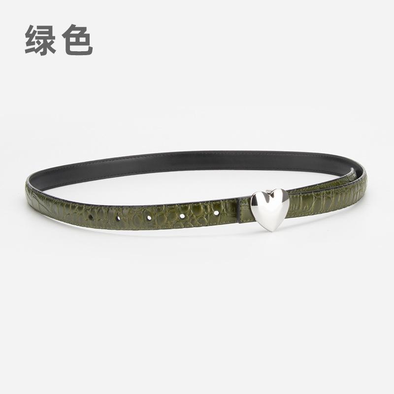 

Кожаный тонкий ремень женский для украшения с платьем, костюмный ремень женский 105cm