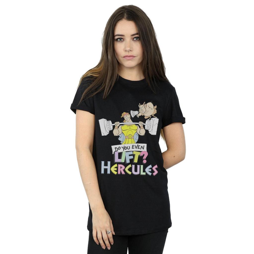 Disney Womens/Ladies Hercules Do You Even Lift? Cotton Boyfriend T-Shirt