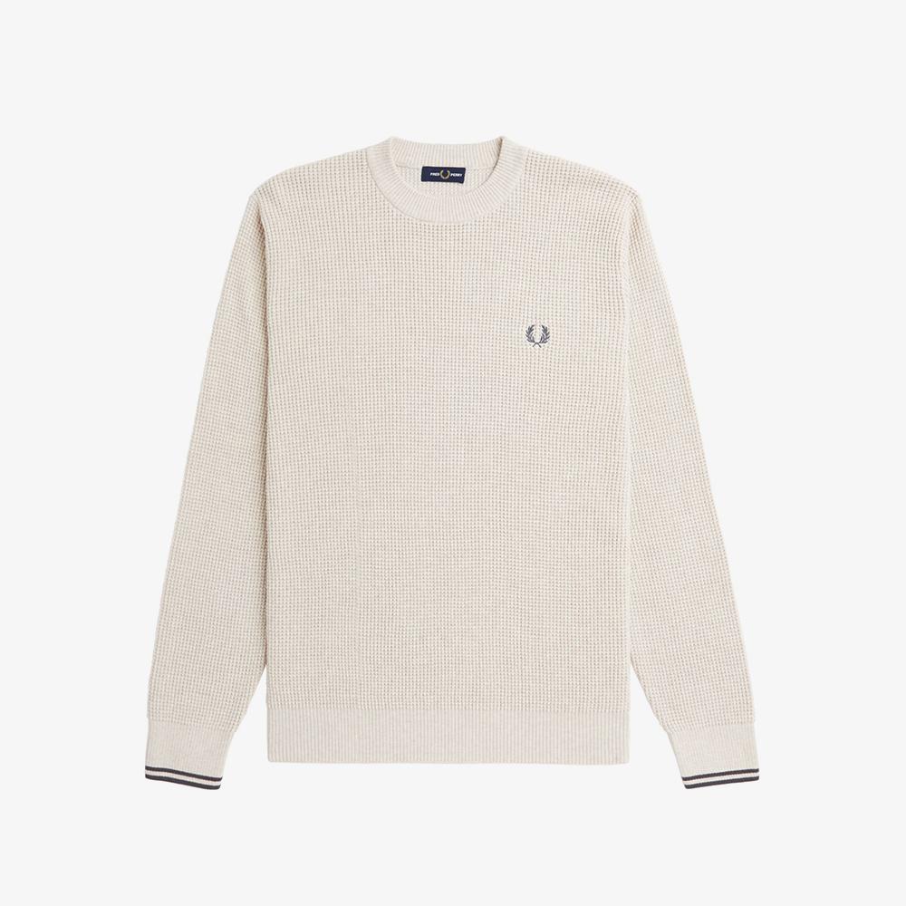 FRED PERRY [Sharp] Waffle Stitch Knit (X23) Afpm2436507-X23