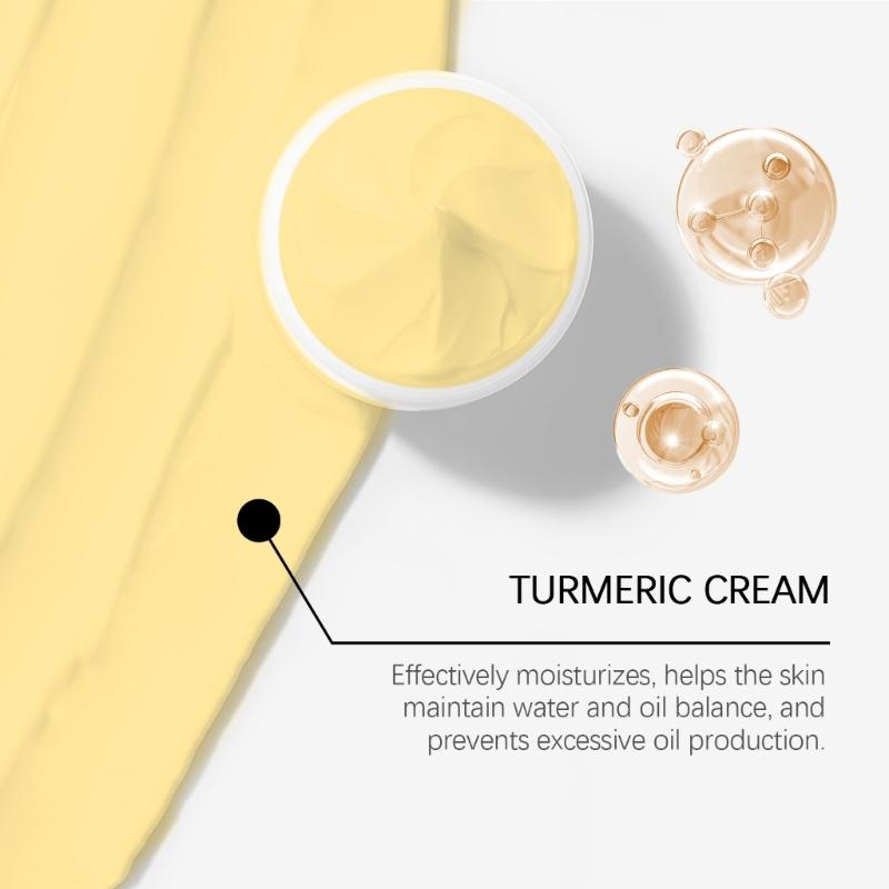 Turmeric Brightening Moisturizing Cream 50g/1.76oz Face Cream For Glowing Smoothing Skin Women Skincare Supplies
