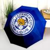 Leicester City Football Club  Pattern, Automatic Folding Umbrella, Portable and Foldable Design, 8 Ribs, a Christmas or Birthday Gift.