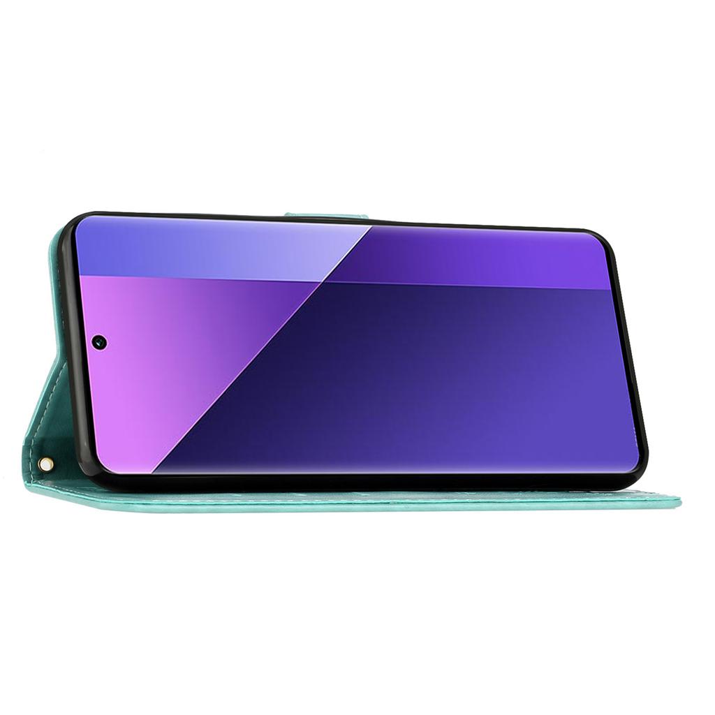 Für Xiaomi 14T Pro Hülle Musterprägung PU-Leder Handy-Brieftasche Abdeckung mit Riemen