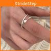 Trendy Ins Style Adjustable Copper Ring Featuring Unique Geometric Design And Pearl