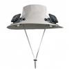 New Men's Fishing Cap Solar Charging Fan Outdoor Work Summer Casual Mountain Climbing Travel Fisherman Hat Sports Entertainment