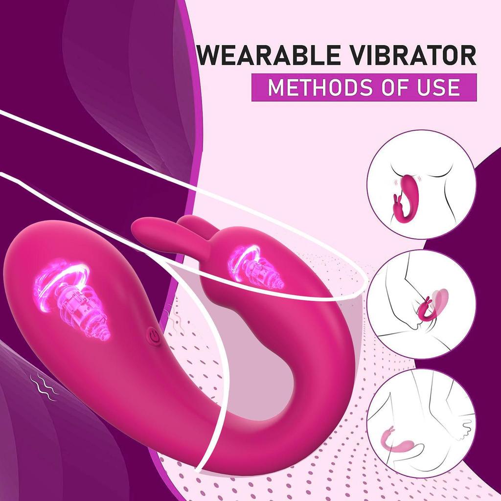 APP Wearable Female Vibrator: Wireless Remote, Dual Vibration, Intimate Adult Toy