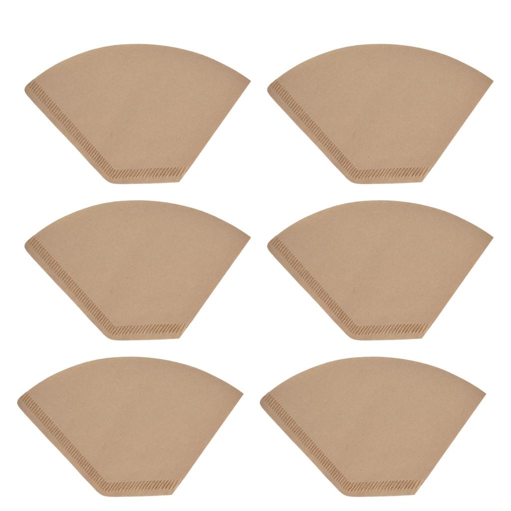 100PCS Coffee Filter Paper Disposable Coffee Drip Paper Natural Wood Pulp Coffee Strainer Paper for 2‑4 Cups