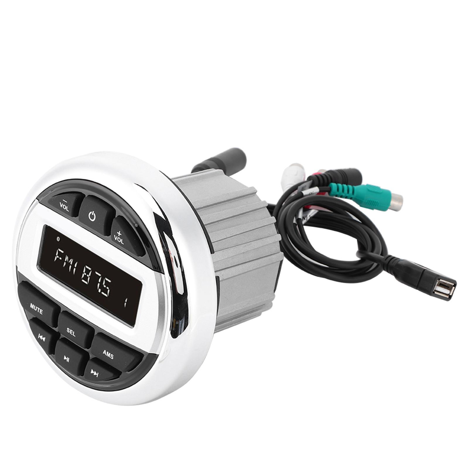 

Водонепроницаемый Bluetooth MP3-плеер цифровой стерео FM AM аудио радио USB зарядка для морской лодки яхты