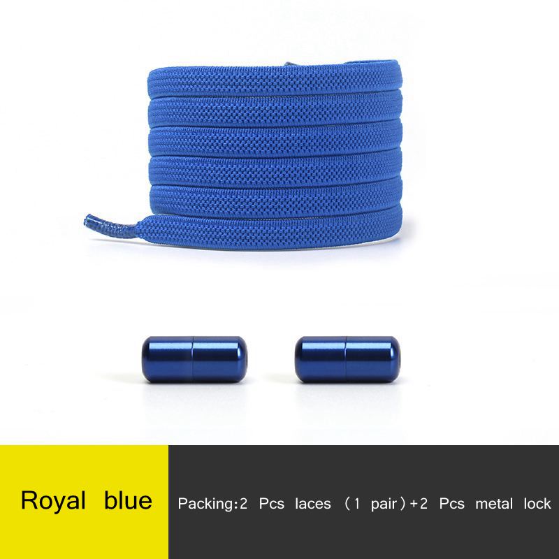 New Elastic No Tie Shoe Laces Flat Shoelaces For Kids and Adult Sneakers Shoelace Quick Lazy Metal Lock Laces Shoe Strings