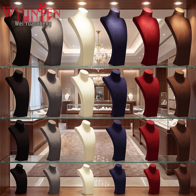 Weiyuanpeng Ultra-fiber Mannequin Necklace Display Stand