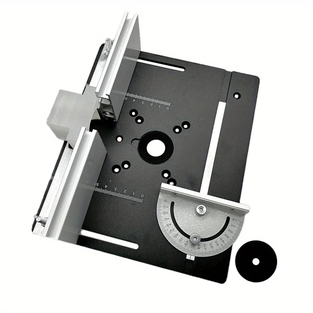 Woodworking Router Table Insert Plate Aluminum Alloy Router Metal Router Table Plate Metal Router System Kit Woodworking Tools
