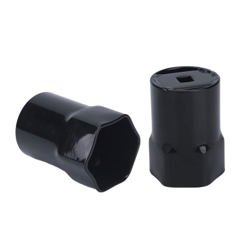 Automotive Wheel Shaft Locknut Socket with Recessed Square Drive Port for Installation and Removal Service Tasks