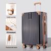 HANDUNYOU Aluminum Frame Travel Suitcase with USB Cup Holder