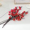 10-Flower Plum Blossom Silk Decor for Home and Living Room