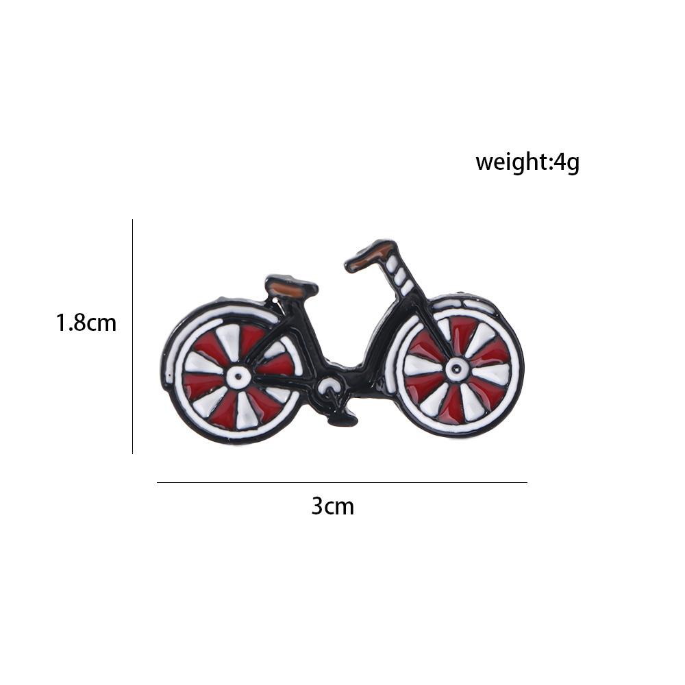 Jewelry Unisex Enamel Pin Cyclists Badges Bike Brooch I Love My Red Bicycle Pin Sports Lapel Pins