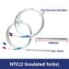 NTC\PT100\PT1000 Class A Temperature Sensor 4X100mm Needle Tip Wire Shielded Cable 1-8m Meter Food Grade Stainless Steel SUS304