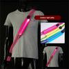 Wiederaufladbarer USB LED Reflektierender Gürtel Schärpe Verstellbare Länge Laufgürtel