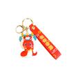 Lion Dance 2025 New Year Pendant Good Lucky Snake Key Ring Fashion Snake Keychain  Bag Charm