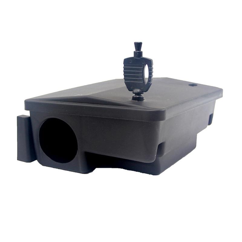 

M-Modern-Wooden House Reusable PP Rat Bait Station Trap Box With Key Tamper Proof Cage House Secure Bait Supermarkets Courtyards чорний
