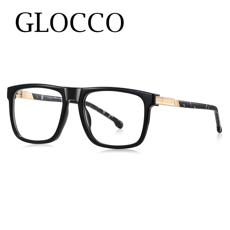 TR90 Big Square Reading Glasses For Men Blue Light Blocking Transparent Presbyopia Glasses Lightweight Durable