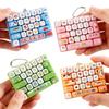 Mini Fingertip Button Keyring Animals Keyboard Clicker Keychain  Travel Use