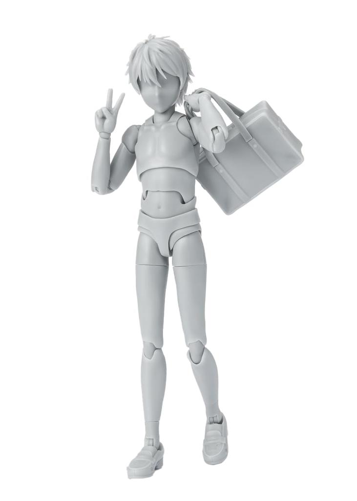 TAMASHII NATIONS Edition DX SET Color 135mm Movable Figure S.H.Figuarts Body-kun -School Life- (Gray Ver.) Approx. PVC&ABS