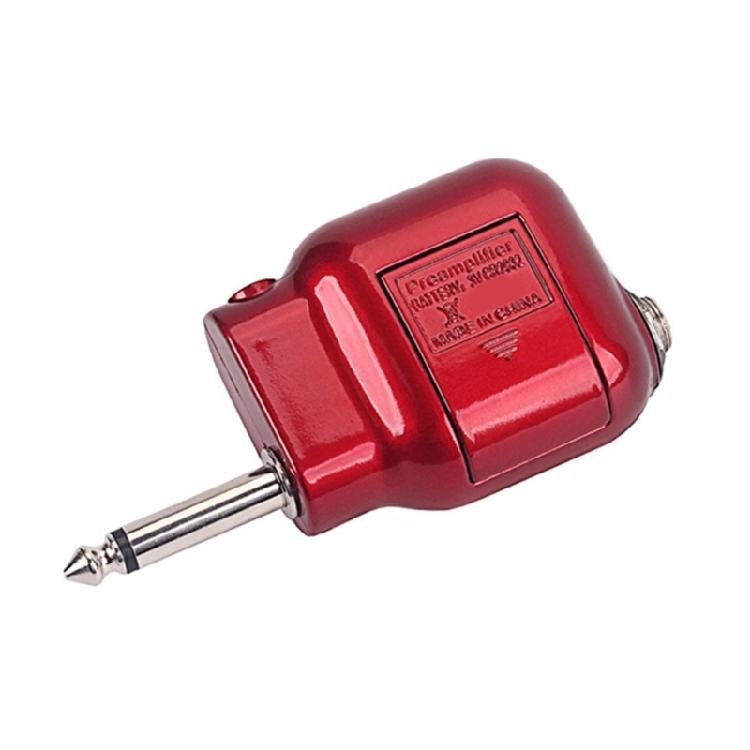 Small Preamplifier Preamp 6.35mm Plug with Bass Treble EQ Volumes Control Guitar Preamplifier Musical Instrument Part