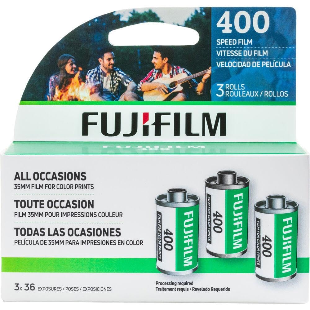 Fujifilm Superior X-TRA 36-Exposure 35mm Film, ISO 400, 108 Exposures Total, 3-Pack