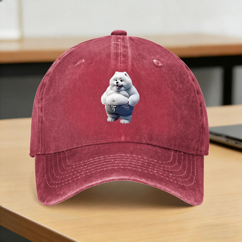 Teddy Bear Playing Badminton Print Casual Baseball Cap For Couple Women Spring for Young Unisex And Women