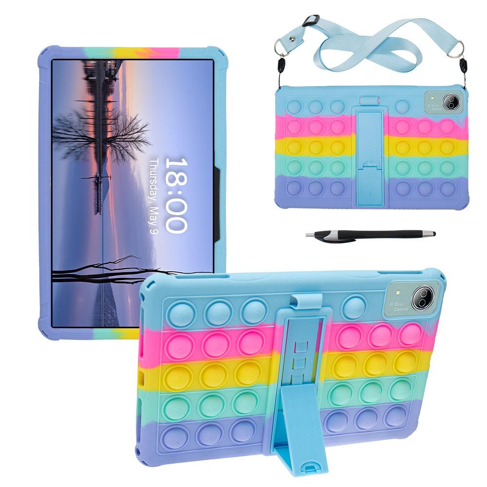 Etui Bubble Soft Stand dla Doogee T20 Ultra / T40 Pro 12 cali Funda Bezpieczne dla dzieci Silikonowe Etui Ochronne na Tablet