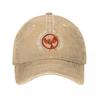 The Hunger Games Mocking Jay Movie Unisex Baseball Caps Distressed Cap Outdoor Activities Adjustable Fit Headwear