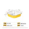 Shixun Commercial 110ml Square Aluminum Foil Containers