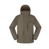 Veste de randonnée fonctionnelle à capuche zippée à manches longues pour hommes Veste A695W-BK0
