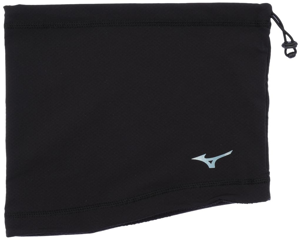 Mizuno Tech Shield Neck Training Free Size Warmer, Wear, Windproof, Water-Repellent, Black, 32JYA705,