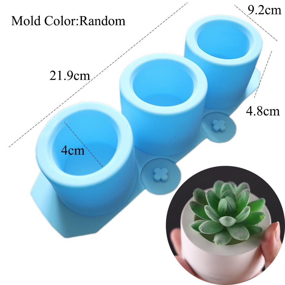 DIY Flower Shape Planter Silicone Mold Concrete Cement Mould for Candle Holder Storage Box Flowerpot Epoxy Resin Mold Home Decor